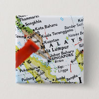 Pino do mapa colocado em Cingapura no mapa, close-