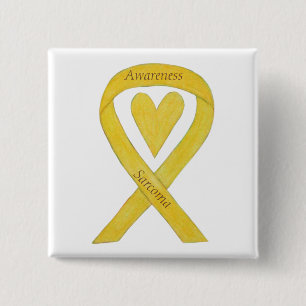 Bóton Quadrado 5.08cm Pino Personalizado de Fita de Sensibilização do Co