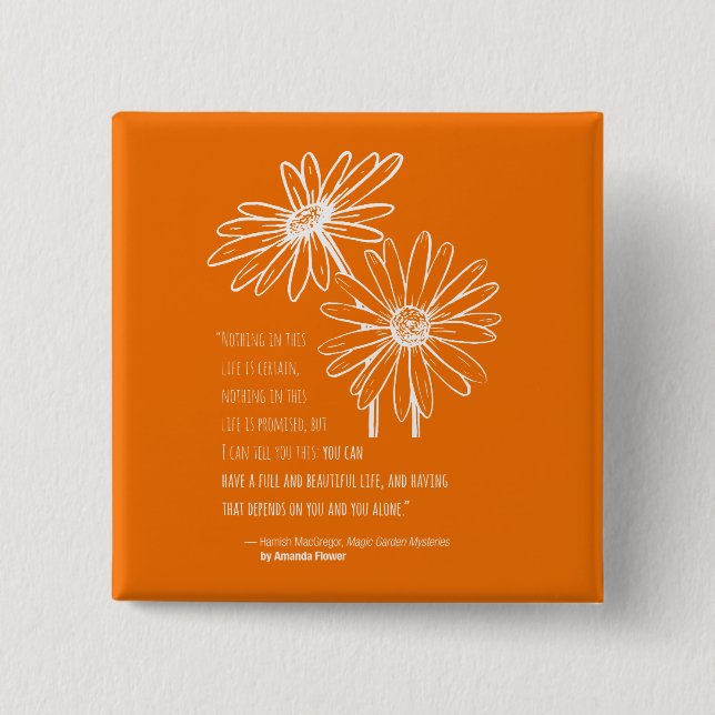 Bóton Quadrado 5.08cm Pino quadrado de Hamish MacGregor (Frente)