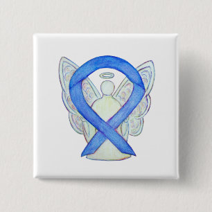 Bóton Quadrado 5.08cm Pinos de Arte Personalizados da Fita de Consciênci