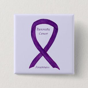 Bóton Quadrado 5.08cm Pinos de Arte Personalizados da Fita de Sensibiliz