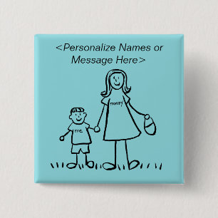 Bóton Quadrado 5.08cm Pinos de Botões Personalizados de Caracteres da Fa