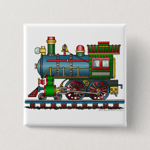 Bóton Quadrado 5.08cm Pinos de Choo Choo do motor de vapor do trem