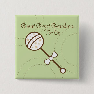 Bóton Quadrado 5.08cm Pinos do chá de fraldas