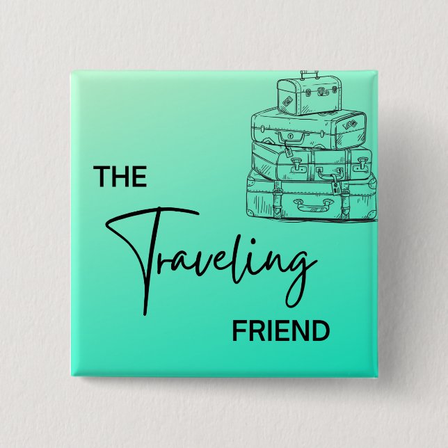 Bóton Quadrado 5.08cm Pinos do melhor amigo (Frente)