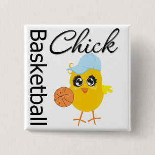 Bóton Quadrado 5.08cm Pintinho do basquetebol