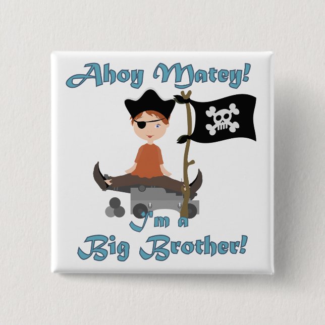 Bóton Quadrado 5.08cm Pirate Big Brother (Frente)