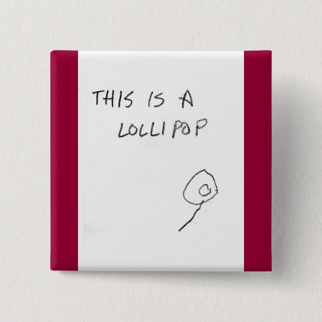 Bóton Quadrado 5.08cm pirulito (Frente)