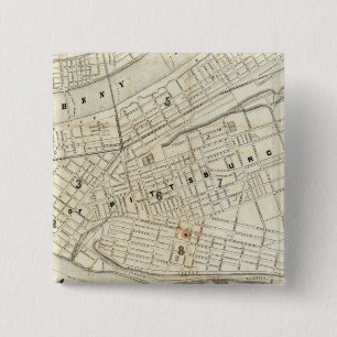 Bóton Quadrado 5.08cm Pittsburgh (Pensilvânia)