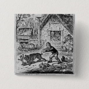 Bóton Quadrado 5.08cm Placa 1, 'da vida de William Cobbett