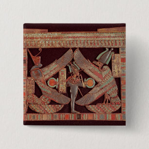 Bóton Quadrado 5.08cm Placa de peito que descreve Osiris, deus de