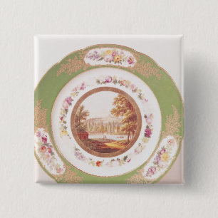Bóton Quadrado 5.08cm Placa que descreve o Pont velho de Sevres
