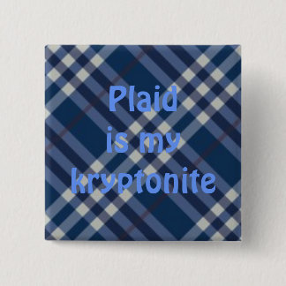 Bóton Quadrado 5.08cm plaid03, xadrez é mykryptonite