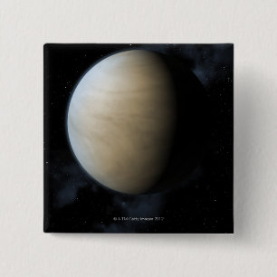 Bóton Quadrado 5.08cm Planeta Venus