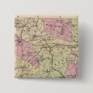 Bóton Quadrado 5.08cm Plano de Grand Isle e Franklin em Vermont