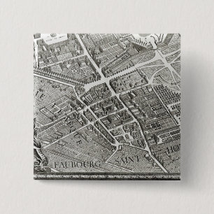 Bóton Quadrado 5.08cm Plano de Paris, conhecido como 'o Plano de Turgot'