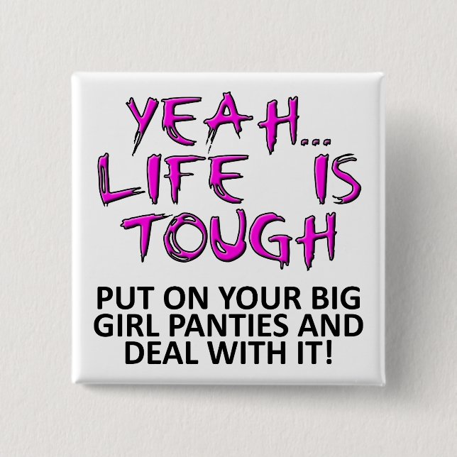 Bóton Quadrado 5.08cm Pnha sobre seu crachá engraçado do botão dos (Frente)