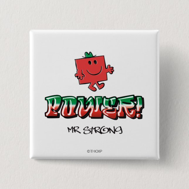Bóton Quadrado 5.08cm Poder! (Frente)