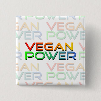 Bóton Quadrado 5.08cm Poder do Vegan