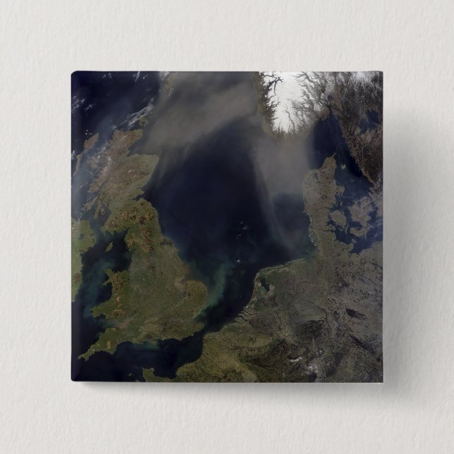 Bóton Quadrado 5.08cm Poeira africana soprando sobre a Escócia (Frente)