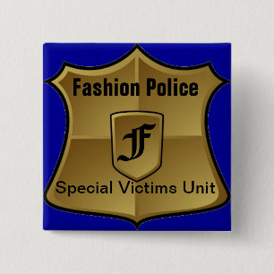 Bóton Quadrado 5.08cm Polícia da forma: Unidade especial das vítimas