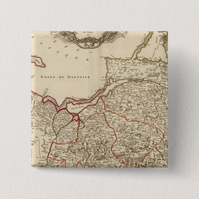 Bóton Quadrado 5.08cm Polônia 3 (Frente)