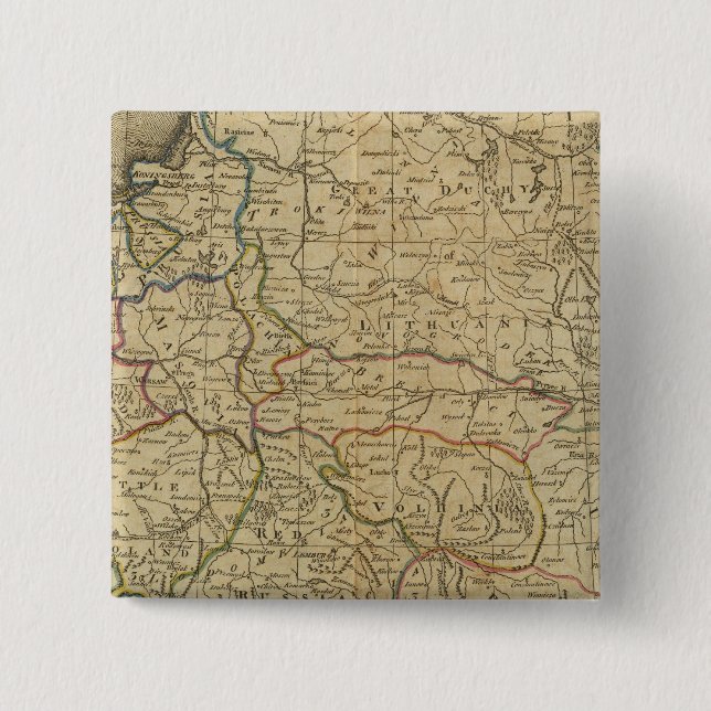 Bóton Quadrado 5.08cm Polônia 4 (Frente)
