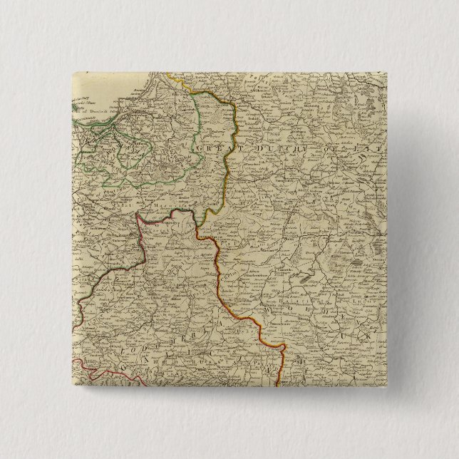 Bóton Quadrado 5.08cm Polônia, Prússia 3 (Frente)