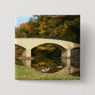 Bóton Quadrado 5.08cm Ponte do arco-íris em queda livre no Grove City C