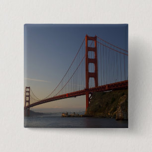 Bóton Quadrado 5.08cm Ponte Golden Gate e São Francisco 3