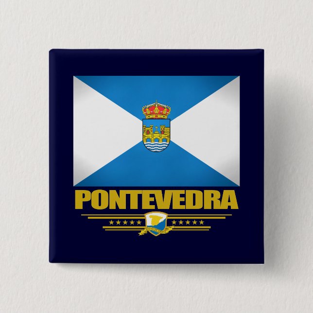 Bóton Quadrado 5.08cm Pontevedra (Frente)