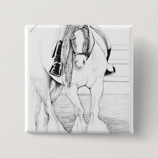 Bóton Quadrado 5.08cm Ponto alto ~ (Frente)