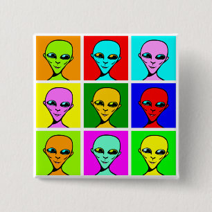 Bóton Quadrado 5.08cm Pop multiversal