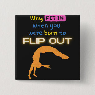 Bóton Quadrado 5.08cm Por que ajustado quando você estava nascer de Sacu