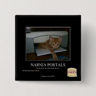 Bóton Quadrado 5.08cm Portais de Narnia
