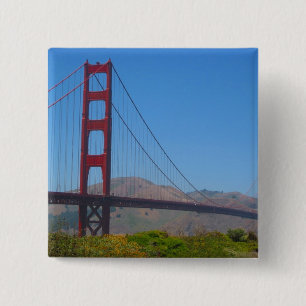 Bóton Quadrado 5.08cm portão do ouro