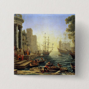Bóton Quadrado 5.08cm Porto com o embarque de St Ursula