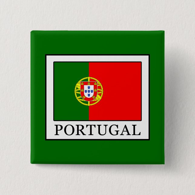 Bóton Quadrado 5.08cm Portugal (Frente)