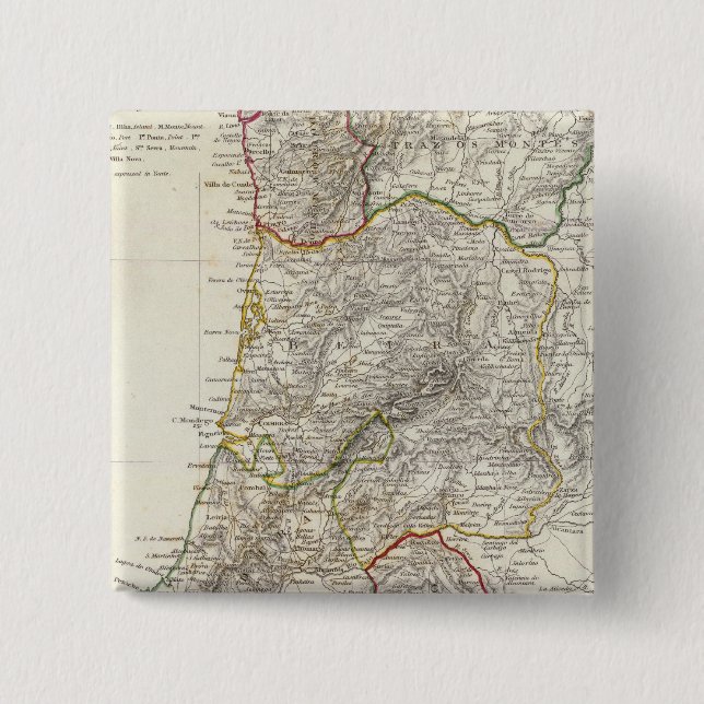 Bóton Quadrado 5.08cm Portugal (Frente)