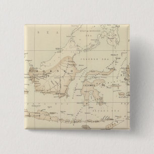 Bóton Quadrado 5.08cm Posse holandesa no Arquipélago indiano