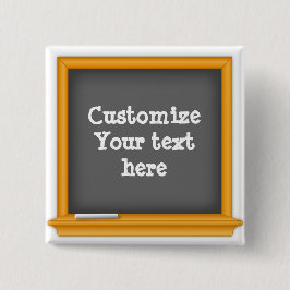 Bóton Quadrado 5.08cm Postar sua mensagem