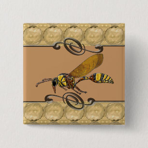 Bóton Quadrado 5.08cm Potter Wasp