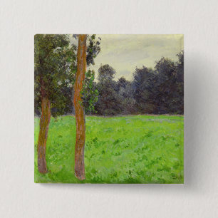 Bóton Quadrado 5.08cm Pradaria do la dos dans de Claude Monet   Deux
