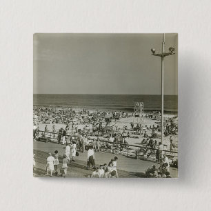 Bóton Quadrado 5.08cm Praia aglomerada