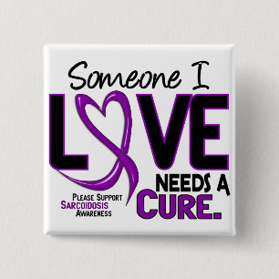Bóton Quadrado 5.08cm PRECISA t-shirt & presentes de um SARCOIDOSIS da