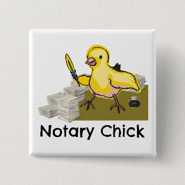 Bóton Quadrado 5.08cm Preenchimento e Documentos de Penas Amarelas do Pi