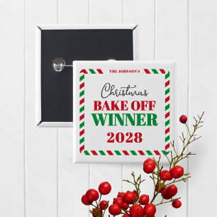 Bóton Quadrado 5.08cm Prêmio Cozinhar, Baking ou Sweater de Vencedor de