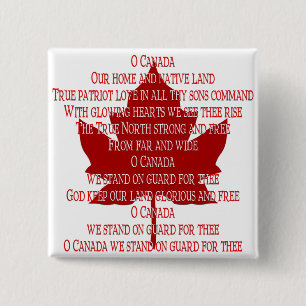 Bóton Quadrado 5.08cm Presente de Canadá das lembranças de Canadá do