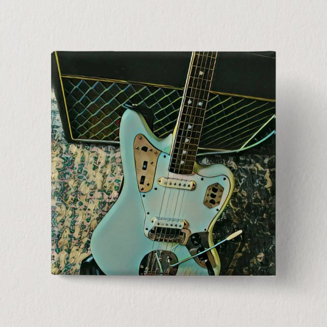 Bóton Quadrado 5.08cm presente de rock para ela (Frente)