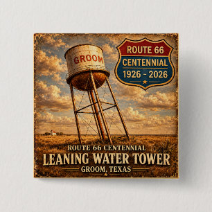 Bóton Quadrado 5.08cm Presente do Marco de Estrada Groom Texas Route 66